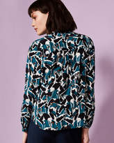 Thumbnail for your product : Ted Baker ELBERA Crane print silk shirt