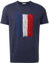 Thumbnail for your product : Moncler flag print T-shirt - men - Cotton/Polyester - S