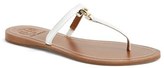 Thumbnail for your product : Tory Burch 'T' Logo Leather Thong Sandal (Women)