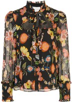 Thumbnail for your product : Alexis Floral Print Cut-Out Blouse