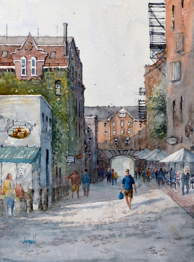 Judy Mudd, Near the Wharf, Original Painting, 2025