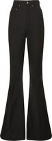 Bolan crepe high rise flared pants 