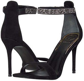 guess black sandals