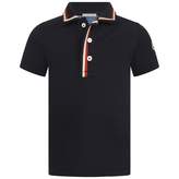 Thumbnail for your product : Moncler MonclerBaby Boys Navy Blue Pique Polo Top