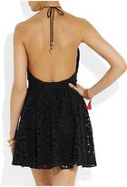 Thumbnail for your product : Zimmermann Oasis broderie anglaise cotton mini dress