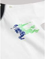 Thumbnail for your product : Burberry Childrens Equestrian Knight Print Cotton Bodysuit