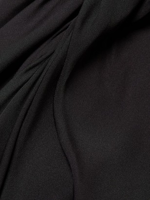 Milly Coleen Tie-Neck One-Shoulder Sheath Dress