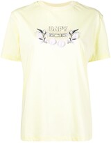 Thumbnail for your product : BAPY BY *A BATHING APE® bead-embellished logo appliqué T-shirt