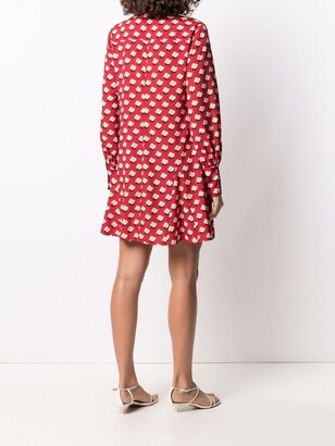 Kate Spade Floral-Print Shirt Mini Dress