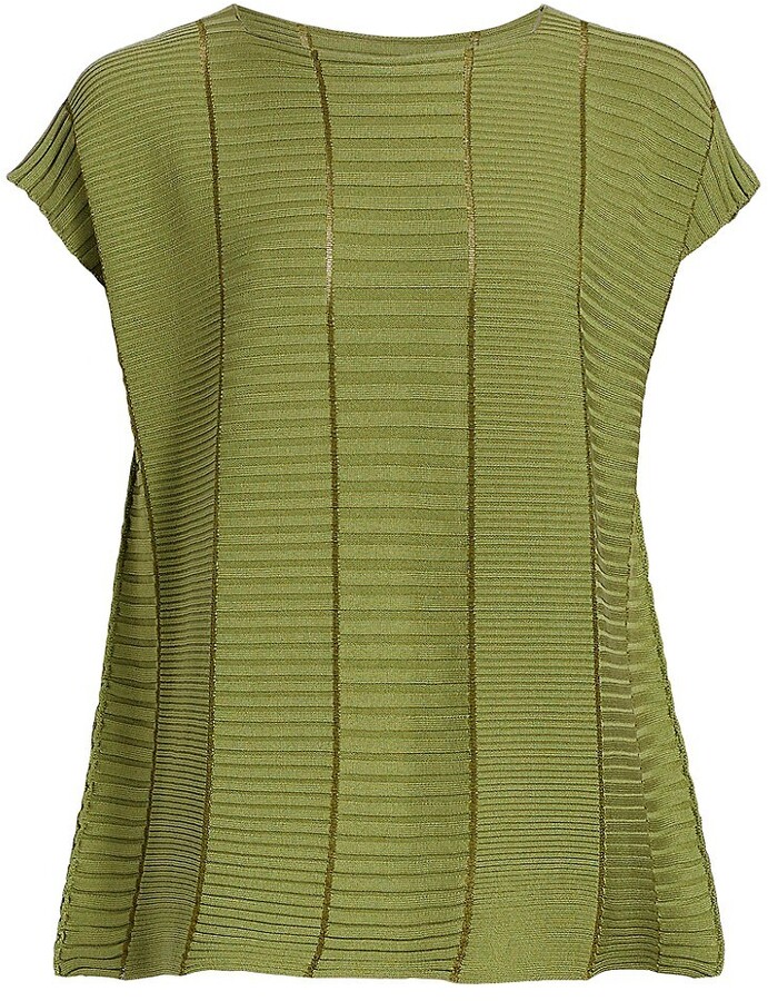 トップス ISSEY MIYAKE COLUMN KNIT Issey Miyake Column-Knit Top - ShopStyle