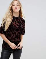 Thumbnail for your product : B.young Velvet Burnout Blouse
