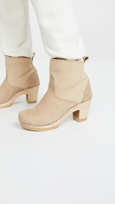 NO.6 STORE Pull On Shearling High Heel Booties