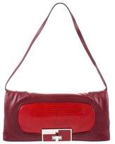 Thumbnail for your product : Celine Lizard-Trimmed Leather Bag