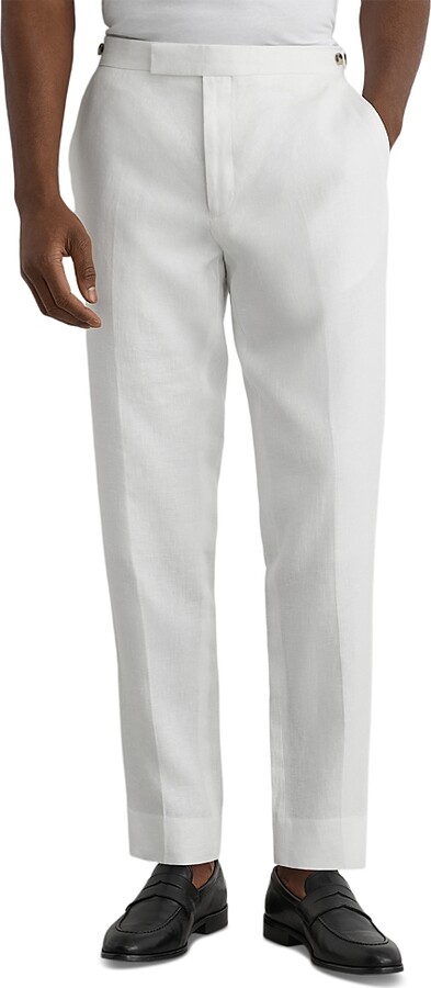 Reiss Atlantic Tailored Fit Linen Twill Suit Trousers