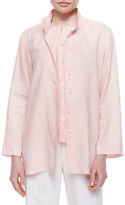 Thumbnail for your product : Go Silk Linen Button-Front Jacket