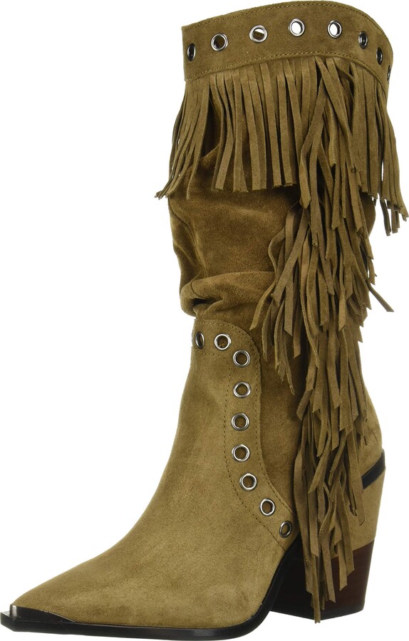 boots with fringe on side