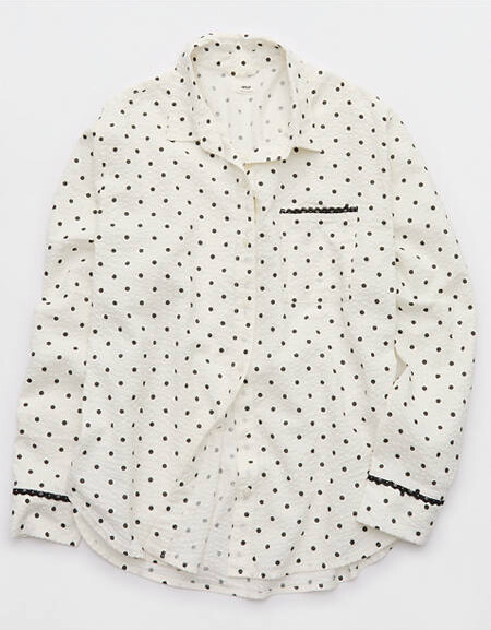 Seersucker Pajama Shirt