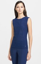 Thumbnail for your product : Escada Double Layer Mesh Tank