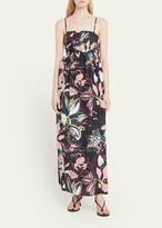 Thumbnail for your product : Tanya Taylor Arabeth Tie-Back Spaghetti-Strap Maxi Dress