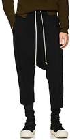 Thumbnail for your product : Rick Owens Men's Drawstring-Waist Virgin Wool Crop Trousers - Black