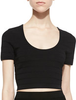 Thumbnail for your product : Parker Scotty Braid-Back Crop Top, Black