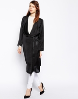 Thumbnail for your product : ASOS Trench Trench in Satin