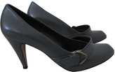 Thumbnail for your product : Eva Turner Blue Leather Heels