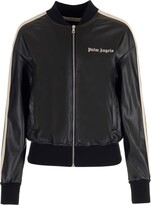 Faux Leather Sports Bomber Style 
