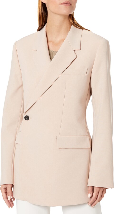 theory pink blazer