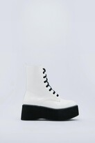 Thumbnail for your product : Nasty Gal Womens Move Up a Gear Platform Patent Boots