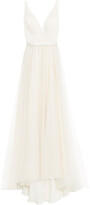 Thumbnail for your product : Catherine Deane Nina Paneled Guipure Lace And Point D'esprit Gown