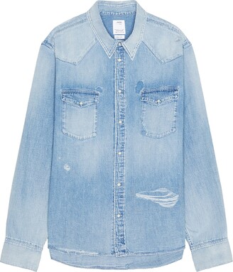 Visvim Social Sculpture Shirt Crash in Blue - ShopStyle