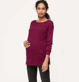 Thumbnail for your product : LOFT Maternity Textural Front Sweater