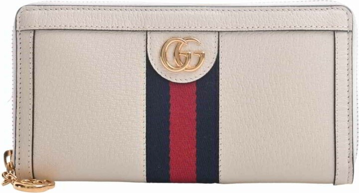 Gucci Women's Ophidia Keychain - White - Wallets