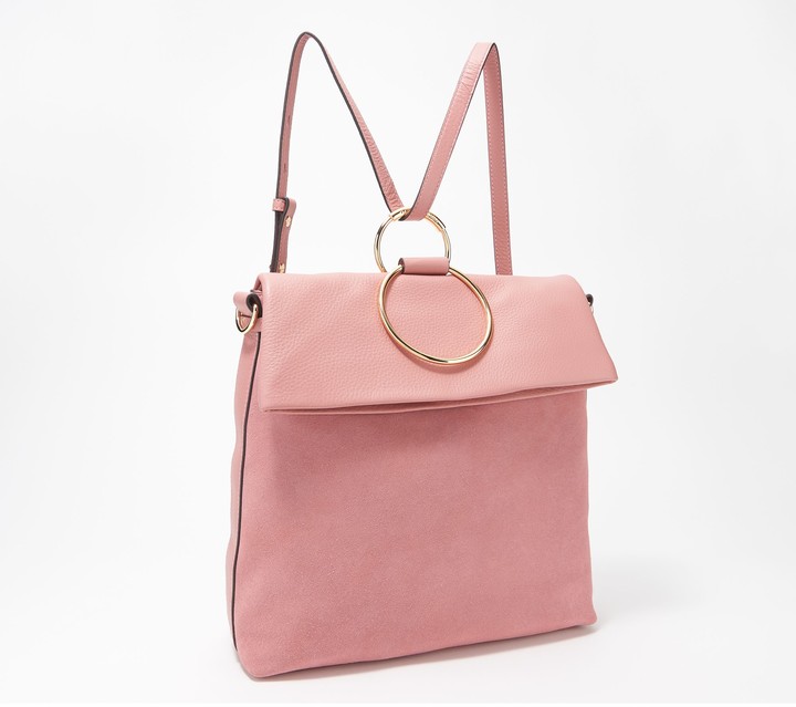 vince camuto leather backpack