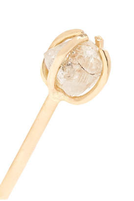 Melissa Joy Manning 14-karat Gold, Pyrite And Diamond Earrings