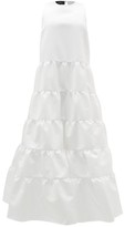 Thumbnail for your product : Rochas Duchess-satin Tiered Gown - Ivory
