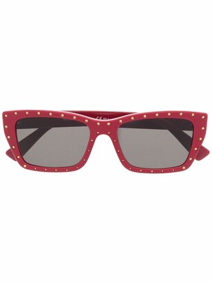 Moschino Sunglasses MO804 03 Red Havana Red Gradient 