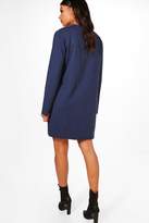 Thumbnail for your product : boohoo Michelle Lace Up Front Sweat Dress