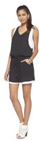 Thumbnail for your product : Mossimo Women's Romper Black/White