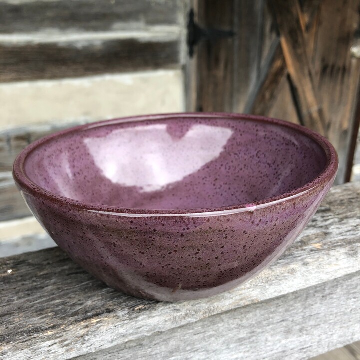 Handmade Purple Pottery Bowl Salad, Cereal Or Soup Bowl Made To Order