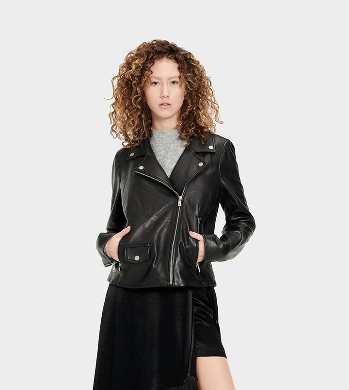 UGG Alba Leather Jacket - ShopStyle