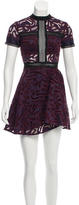 Thumbnail for your product : Self-Portrait Short Sleeve Lace Dress