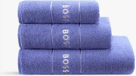 Boss Black Tennis Striped Cotton Towel Hand Towel