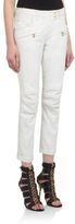 Thumbnail for your product : Balmain Cropped Moto Jeans