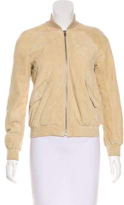 Theyskens' Theory Suede Bomber Jacket