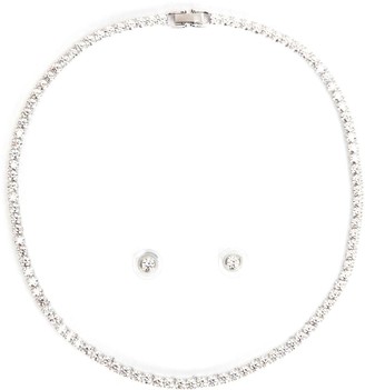 Swarovski Tennis Deluxe Earrings Necklace Set - ShopStyle