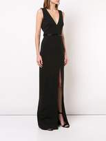 Thumbnail for your product : Nicole Miller long V-neck gown