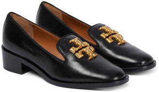Tory Burch Eleanor leather loafers - ShopStyle