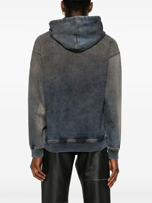 Diesel D-Um-Rib Track denim hoodie - ShopStyle